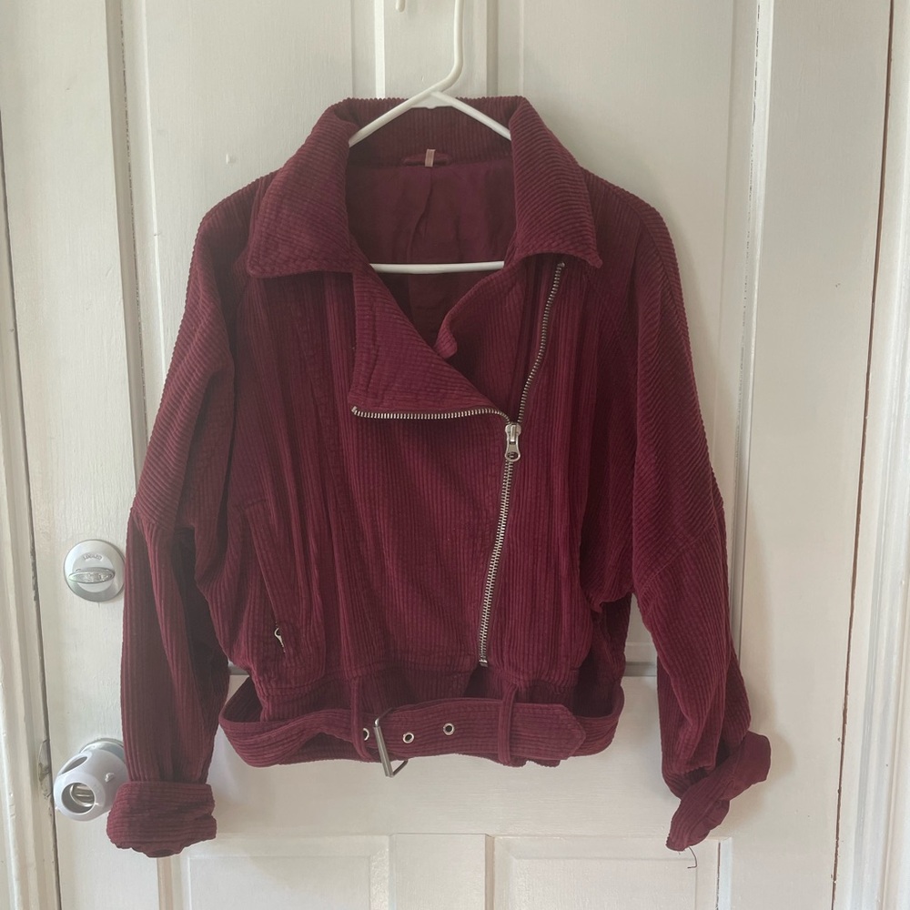 Free People Corduroy Moto Jacket